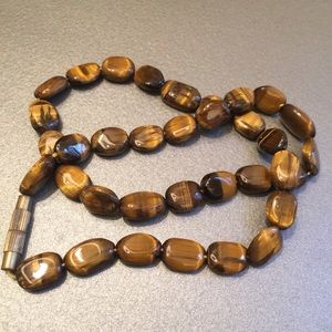 Gorgeous Tigers Eye Stone Necklace Made In India